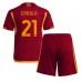 Günstige AS Roma Paulo Dybala #21 Babykleidung Heim Fussballtrikot Kinder 2023-24 Kurzarm (+ kurze hosen)